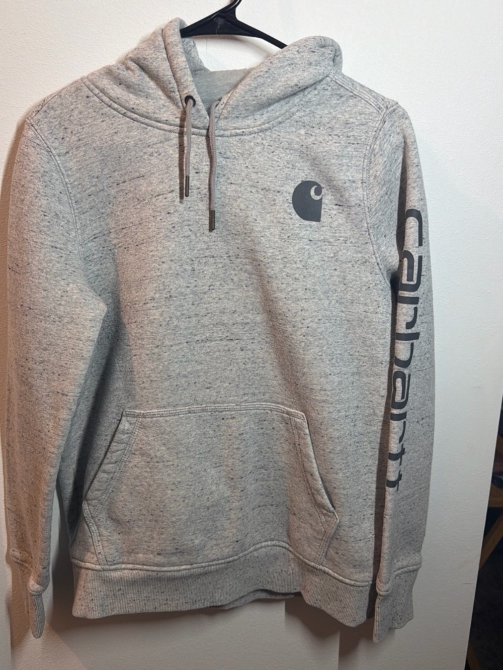 Carhartt Heather Gray Logo Pullover Hoodie